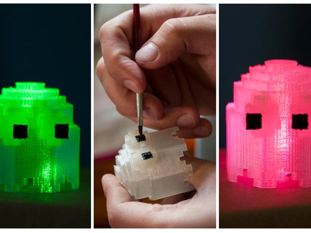 pacman fantasma 8bit giochi 3D print model - Mito3D