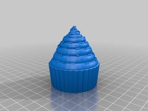 cupcake 3d-drucken Kuchen cup Wüste 3d print model - Mito3D
