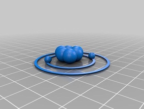 atomo di litio 3d print model - Mito3D