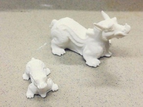 chimera scans & replicas ancient chinese dragon planet-xerox 3d print model - Mito3D