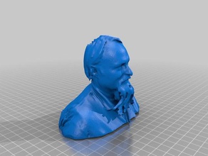 glenn warner profile 3d printing bust gorillamaker head immortal zookeeper 3d print model - Mito3D