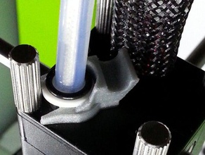 kolay klip 3d yazıcı parçaları bowden kelepçe pens kilitleme tüp klipler collet nal hortum kelepçesi ultimaker 2 3d print model - Mito3D