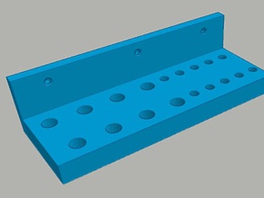 tool rack r c vehicles screwdriver tools holder 3d print model - Mito3D