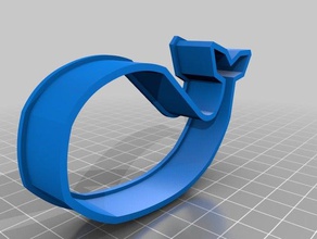 whale cookie cutter kitchen & dining cookiecutter cookies 3d print model - Mito3D