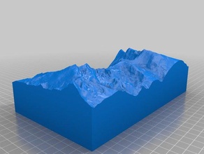 sierra nevada 1 40000 3d map maps alcazaba cartography dem demto3d geodesic geodesy geography gis granada mde mountain mountains topography mulhacen qgis raised relief sig terrain model topographical topographic veleta 3d print model - Mito3D