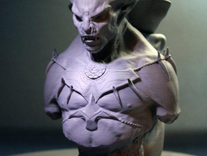 skyrim dawnguard Vampir-lord Skulpturen 3d bethesda games studios bgs die Büste dennis Mejillones heraus elderscrolls zbrush 3d print model - Mito3D