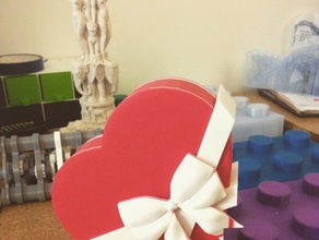 valentines day chocolate heart box gift love valentine 3d print model - Mito3D