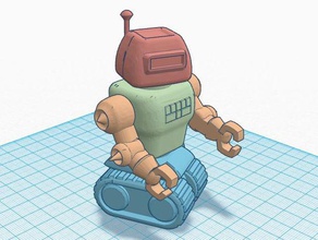 robotnations treadsrobot L'impression 3d art le robot 3d print model - Mito3D