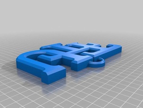 tennessee tech logo llavero ttu 3d print model - Mito3D