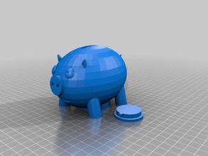 piggybank 3d printing money box piggy 3d print model - Mito3D