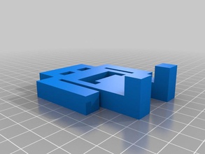 8-bit monstro outros 3d openscad brinquedo 3d print model - Mito3D