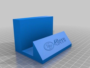 san francisco 49ers business card holder office calcio 3d print model - Mito3D