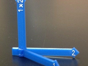 croce del prodotto direction finder per la matematica elettromagnetismo fisica regola della mano destra coppia vettoriale 3d print model - Mito3D