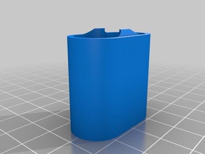 my customized battery case bottom 2 batteries containers 3d print model - Mito3D