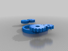 gear keychain accessories 3d print model - Mito3D