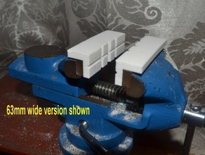 torno de bancada soft mandíbula tiras partes pegue ímã magnética macio tira morsa 3d print model - Mito3D