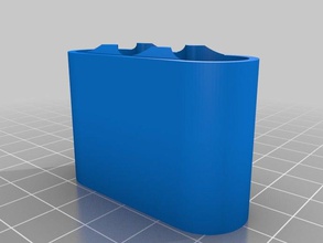 battery carrier v2-3 bottom-2-batteries-no-initials containers customized 3d print model - Mito3D