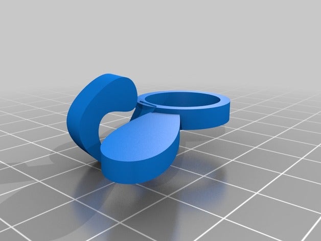 bunny coniglio anello gioielli 3D print model - Mito3D