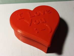 lieben Sie die box Container valentine Frau 3d print model - Mito3D