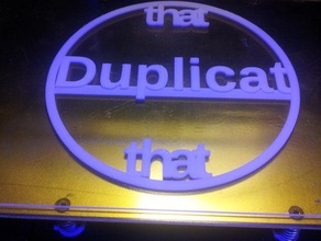 duplicat -calibration circle 3d printing tests bed leveling test wall plate wanhao duplicator 4x 3d print model - Mito3D
