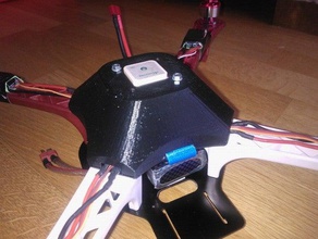 f450 quadcopter Haube r c Fahrzeuge gps-mount Kapuze 3d print model - Mito3D