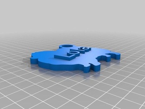 pomerania lola Anahtarlık özelleştirilmiş 3d print model - Mito3D