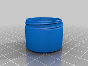 my customized container knurled lid containers 3d print model - Mito3D