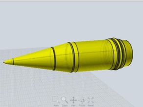 tipo 91 armatura-piercing shot shell 3d print model - Mito3D