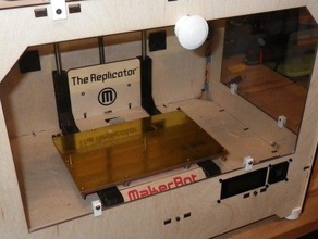 replicator front side panels 3d printer accessories clips knob panl 3d print model - Mito3D