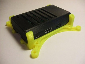 raspberry pi 2 case's vesa mount quick fit 3d print model - Mito3D