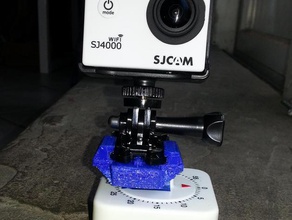 gopro quick release mount kitchen timer camera sjcam 3d print model - Mito3D