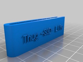 thug life s3d money clip accessories customized 3d print model - Mito3D