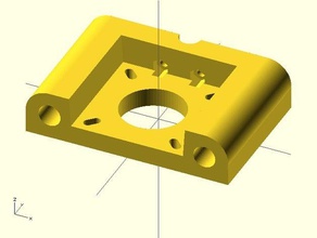 z motor mount reprap prusa i2 3d printer parts 3d print model - Mito3D