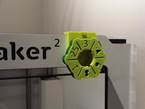 o tamanho do bico suporte de memória discagem Impressora 3d acessórios dial ultimaker ultimaker2 um2 3d print model - Mito3D