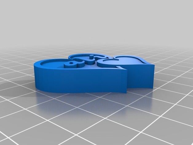 heart name organization customized 3D print model - Mito3D
