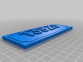 meine angepasste einfachen Namen sign2 Schilder & logos kundengebundene 3d print model - Mito3D