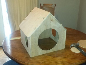 madera contrachapada caseta de perro la casa playsets playhouse 3d print model - Mito3D