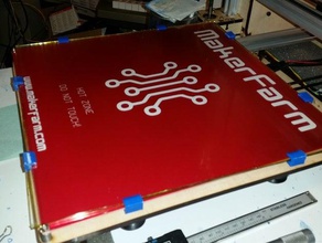letto clip Stampante 3d parti lettino riscaldato 3d print model - Mito3D