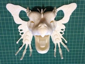 parede chaveiro - goth drago'fly esculturas 3d print model - Mito3D