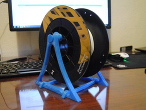 smart simple filament spool holder all printed version 3d printer accessories accessory 3d print model - Mito3D