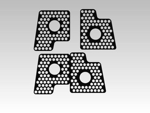 printrbot honeycomb-logo & Schlüsselanhänger 3d-Drucker Teile keyring logo simple metal 3d print model - Mito3D