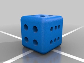 456 dice 4 5 6 cool fun gaming great print square unique useful 3d print model - Mito3D