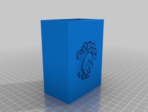 magic deck box noir vert L'impression 3d de la magie cueillette mtg 3d print model - Mito3D