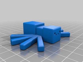 minecraft araña juegos y juguetes 3d print model - Mito3D