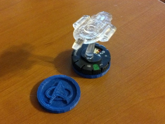 heroclix game token toy accessories coin sketchup trek 3D print model - Mito3D