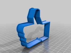 3dnrjcom like large cookie cutter kitchen & dining 3dnrj cookiecutter cookies facebook lasercut 3d print model - Mito3D