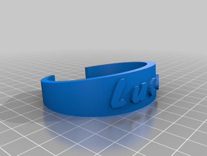 il mio braccialetto personalizzato luca bracciali su misura 3d print model - Mito3D