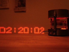 lazer projeksiyon saat bire ekran diy arduino pov 3d print model - Mito3D