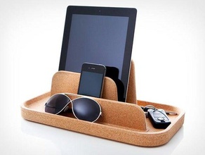 desk organizer tablet smartphone di altri office scrivania ipad organizzatore 3d print model - Mito3D