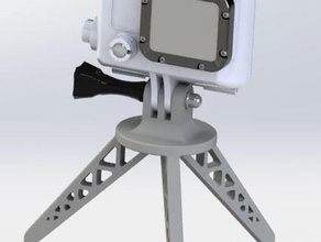 gopro mini treppiede la fotocamera mount titolare il monte stand 3d print model - Mito3D